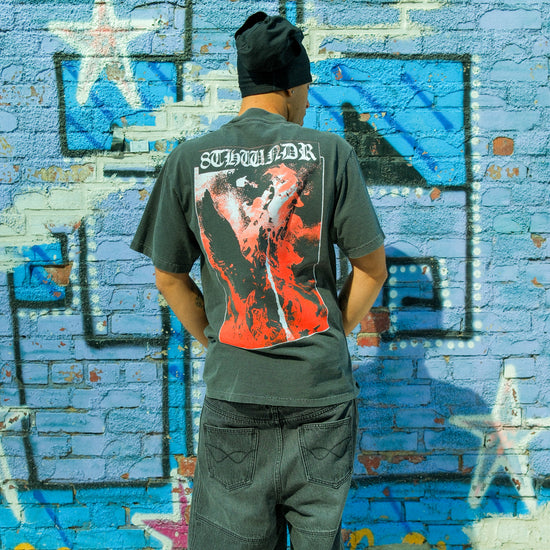 8W PANEL BAGGY JORTS BLACK — lookbook back