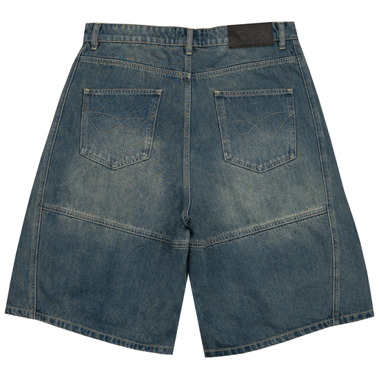 8W PANEL BAGGY JORTS BLUE — white background back