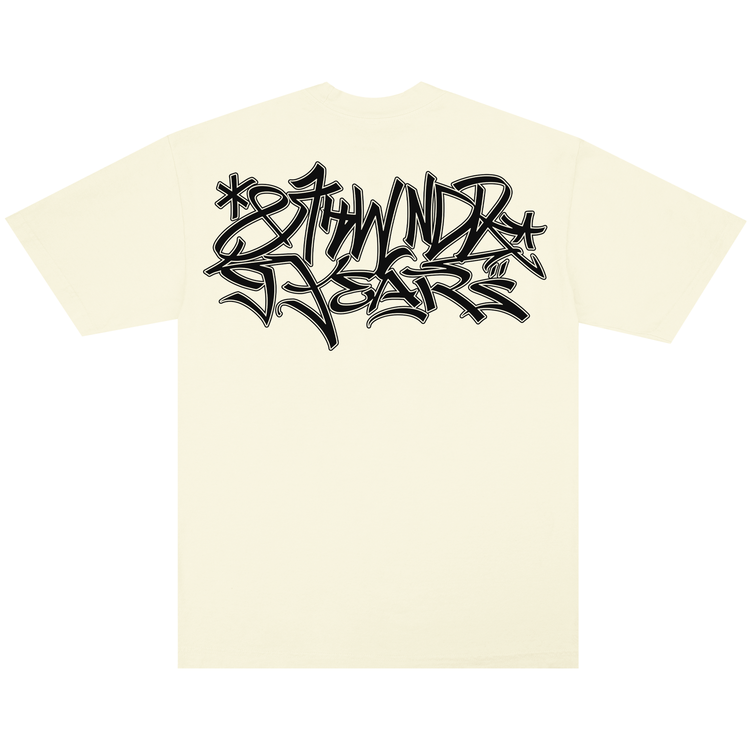 9 YEAR GRAFFITI TEE CREAM