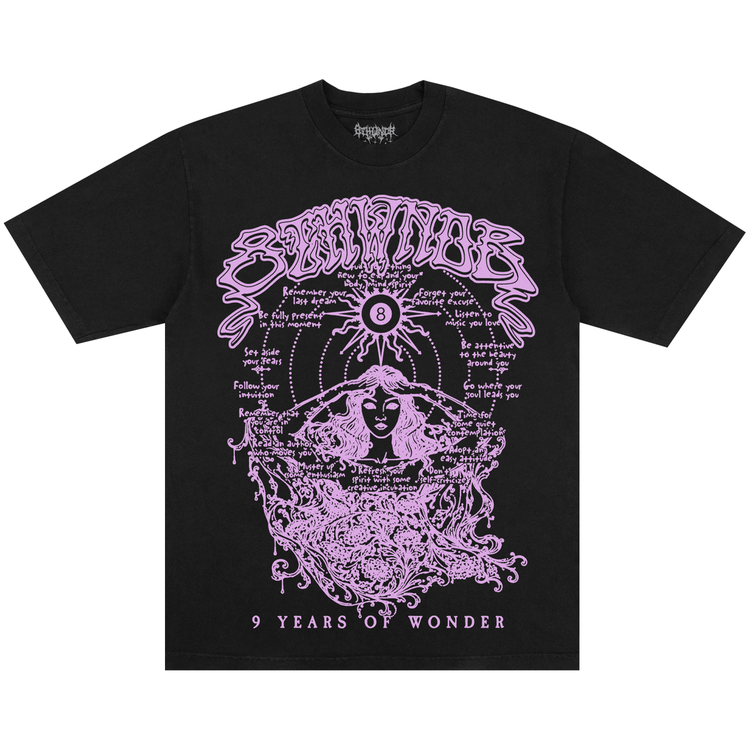 9 YEARS OF WONDER TEE BLACK