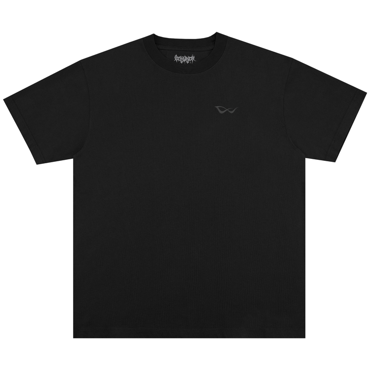 BASIC EMBROIDERED TEE BLACK