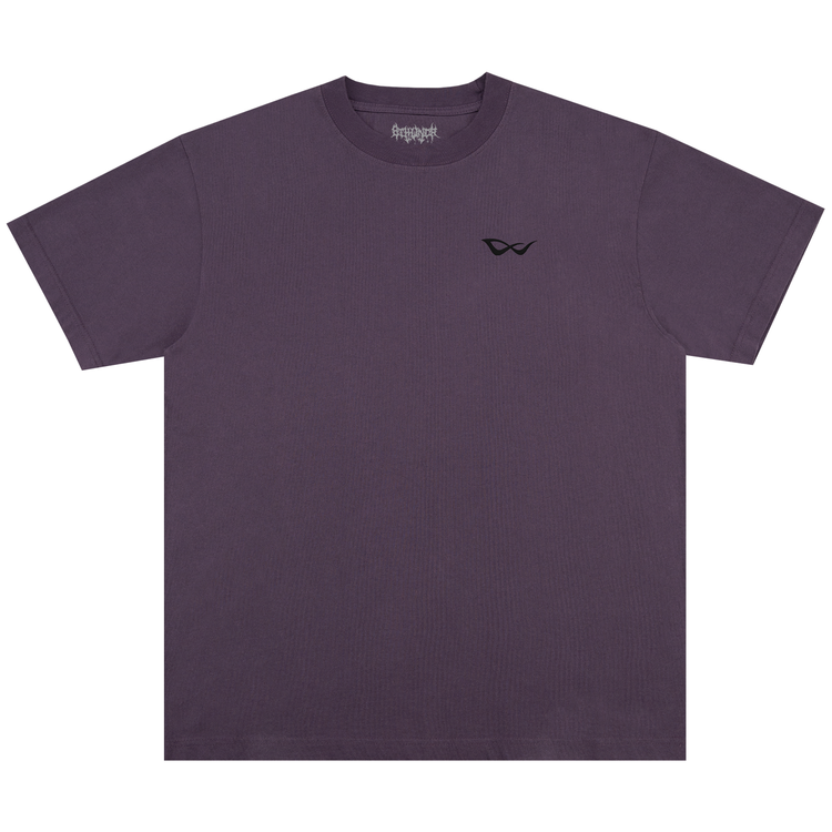 BASIC EMBROIDERED TEE PURPLE