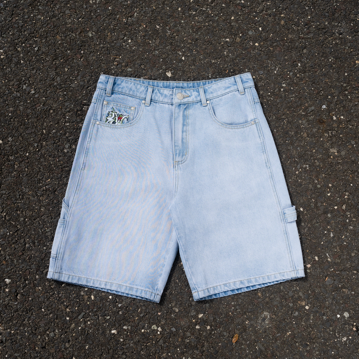 8W ROSE JORTS BLUE