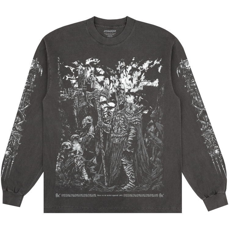 CASTLE KNIGHT L/S TEE VINTAGE BLACK