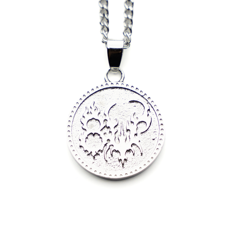 COIN NECKLACE SILVER