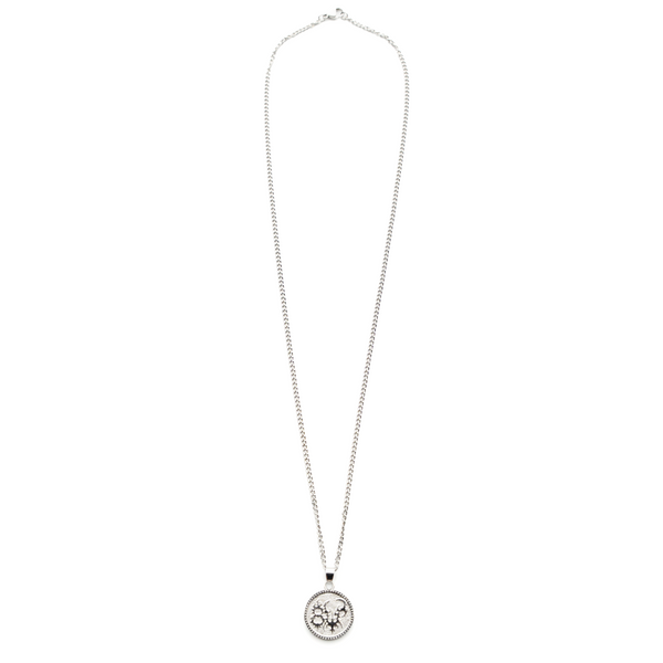 COIN NECKLACE SILVER - Second Image