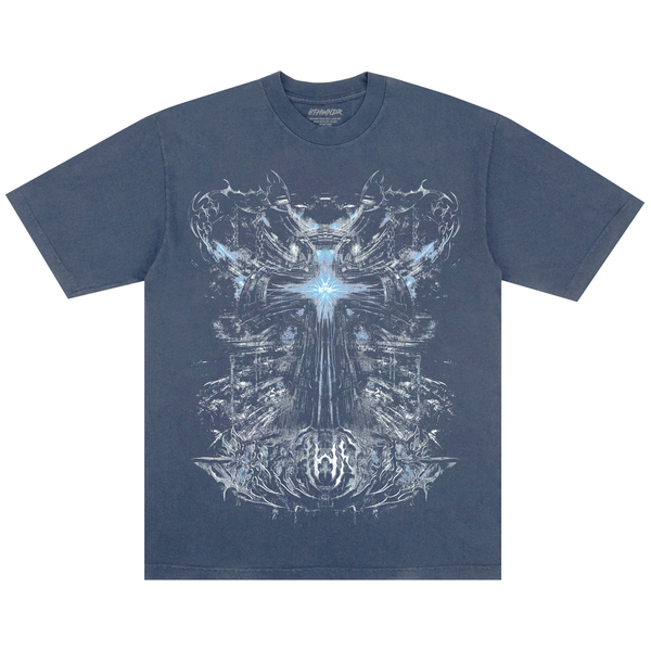
    CYBER CROSS TEE VINTAGE BLUE Featured Image
