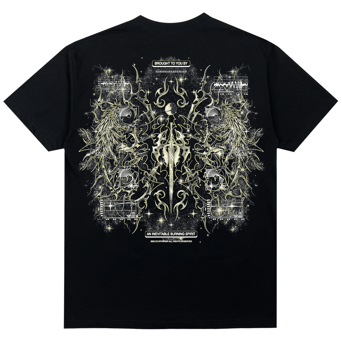 CYBERHEAVEN TEE V3 BLACK/YELLOW