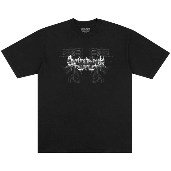 CYBER SKULL TEE BLACK