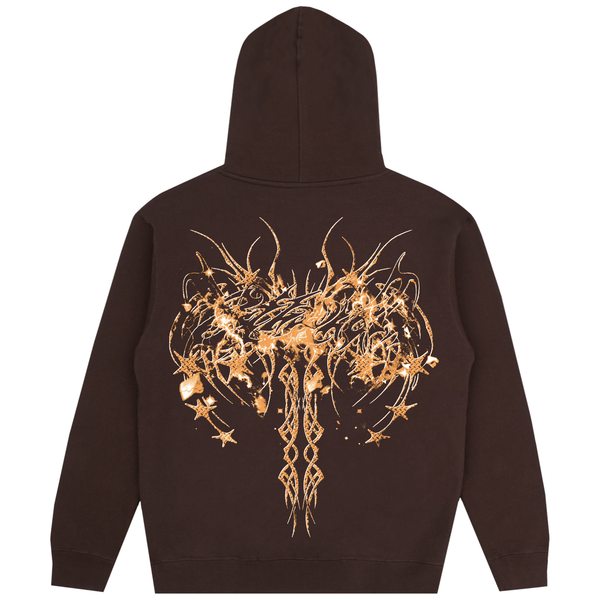 
    CYBERSPINE HOODIE BROWN Featured Image
