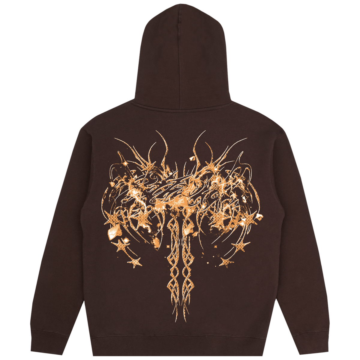 CYBERSPINE HOODIE BROWN