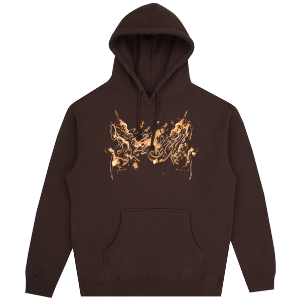 CYBERSPINE HOODIE BROWN - Second Image