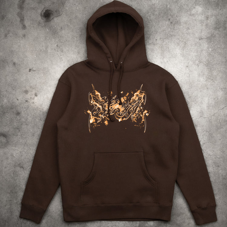 CYBERSPINE HOODIE BROWN