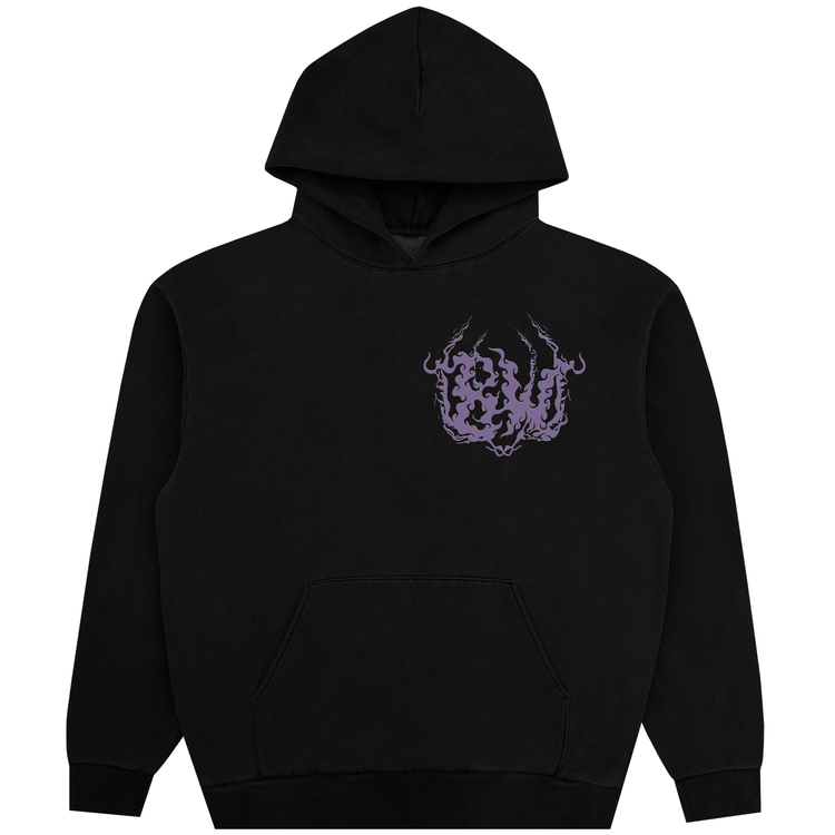 DISTORTION HOODIE BLACK