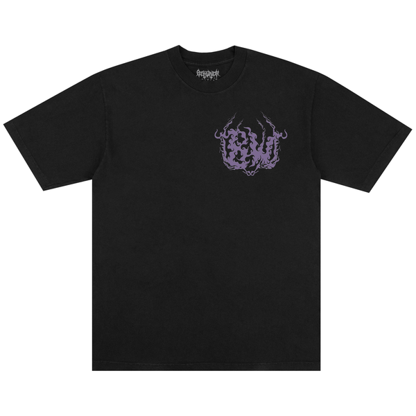 DISTORTION TEE BLACK - Second Image