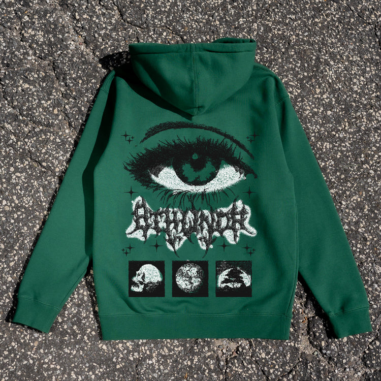 EYE HOODIE DARK GREEN