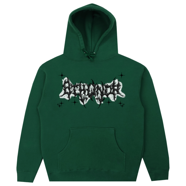 EYE HOODIE DARK GREEN - Second Image