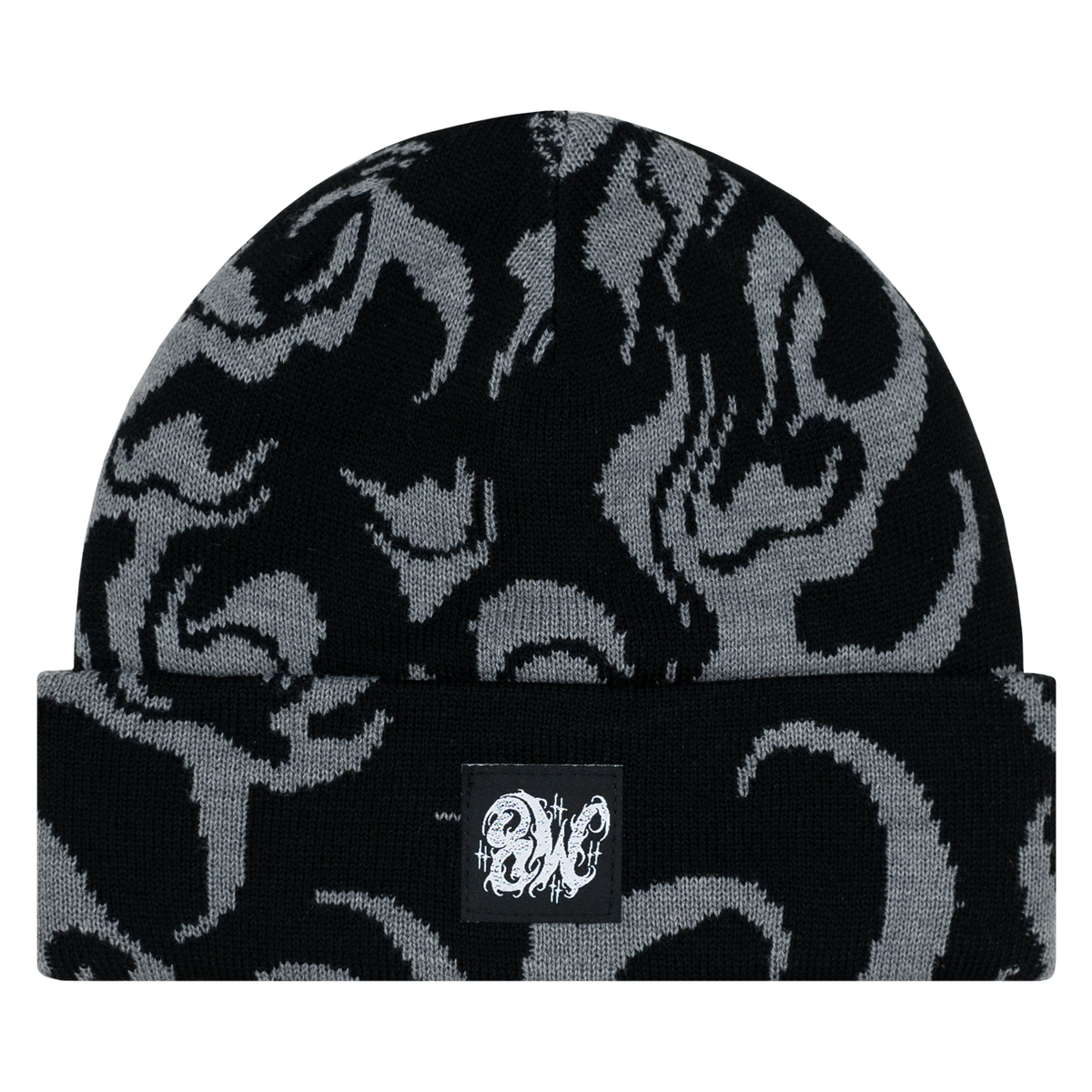 FLAME BEANIE BLACK