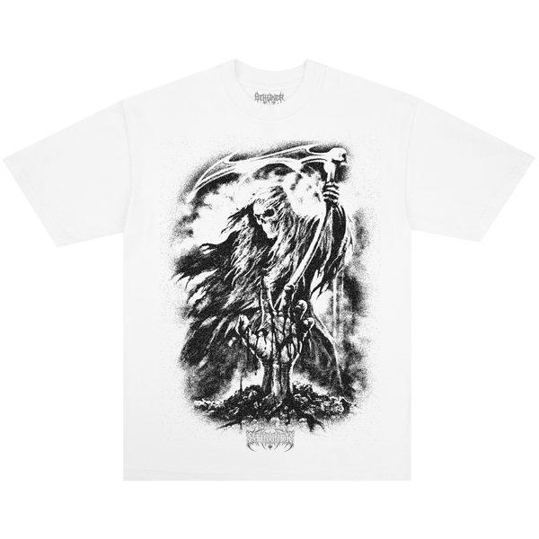 
    HAND OF THE REAPER TEE WHITE Featured Image
