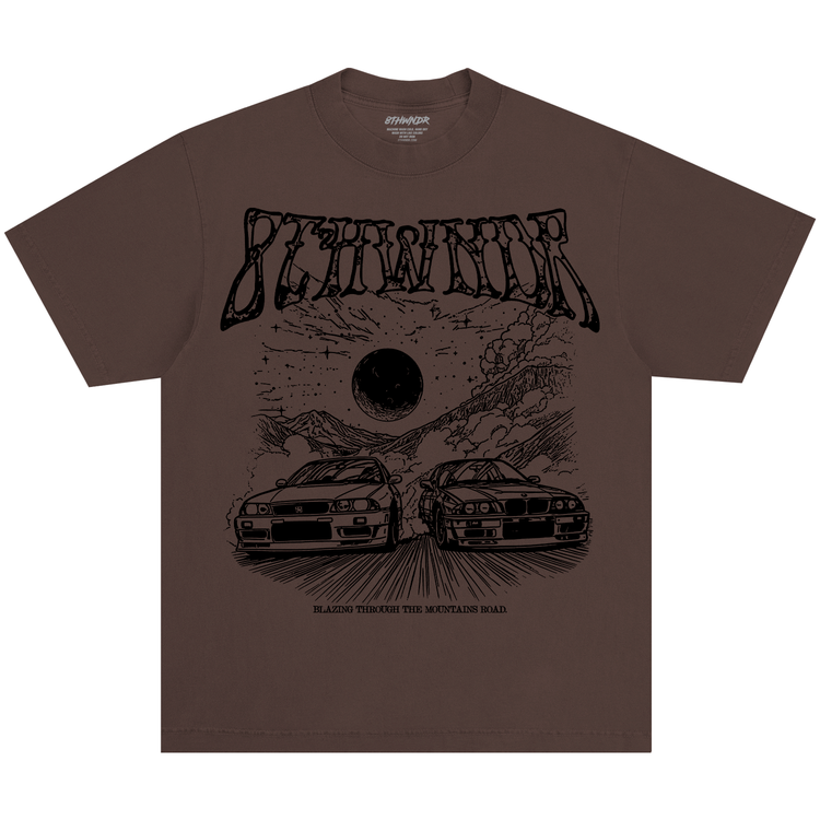 MOUNTAIN ROADS TEE MOCHA