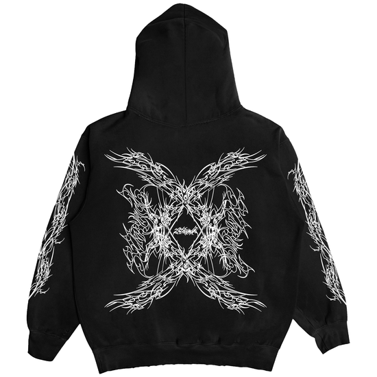 NECKLACE HOODIE BLACK