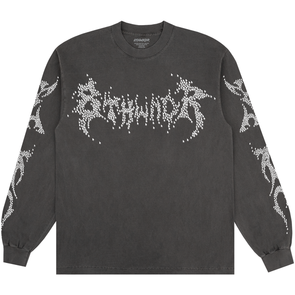 PEACE L/S TEE VINTAGE BLACK - Second Image