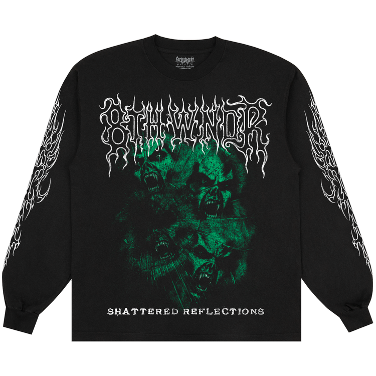 SHATTERED REFLECTIONS L/S TEE BLACK