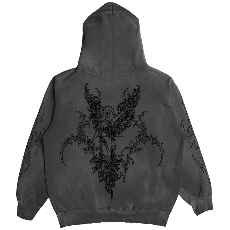 SIGIL ANGEL HOODIE VINTAGE BLACK