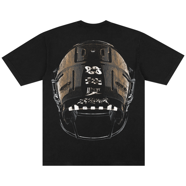 SKULL HELMET TEE BLACK - Second Image