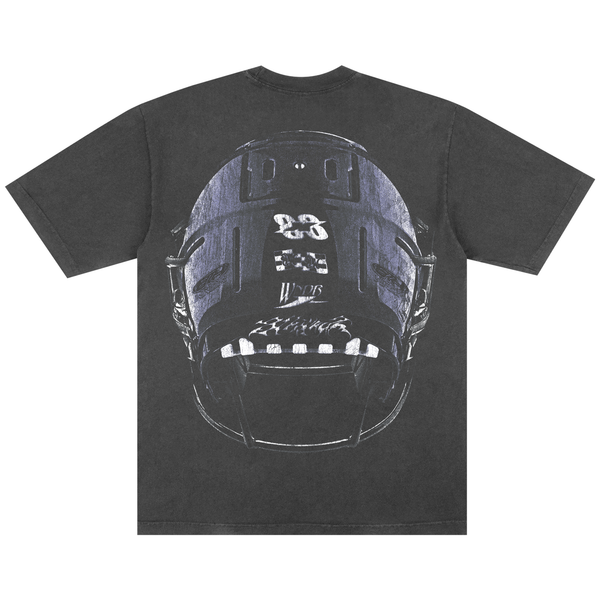 SKULL HELMET TEE VINTAGE BLACK - Second Image