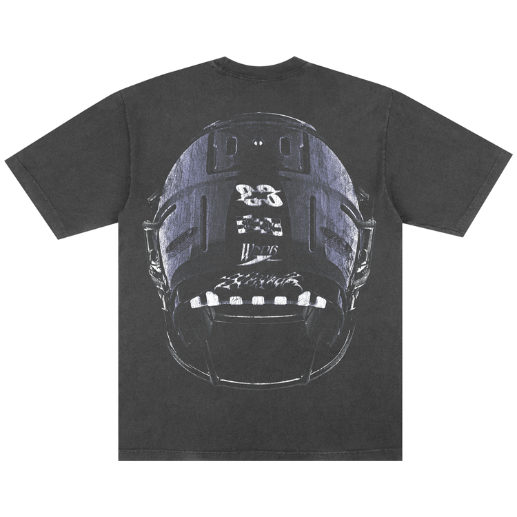 SKULL HELMET TEE VINTAGE BLACK