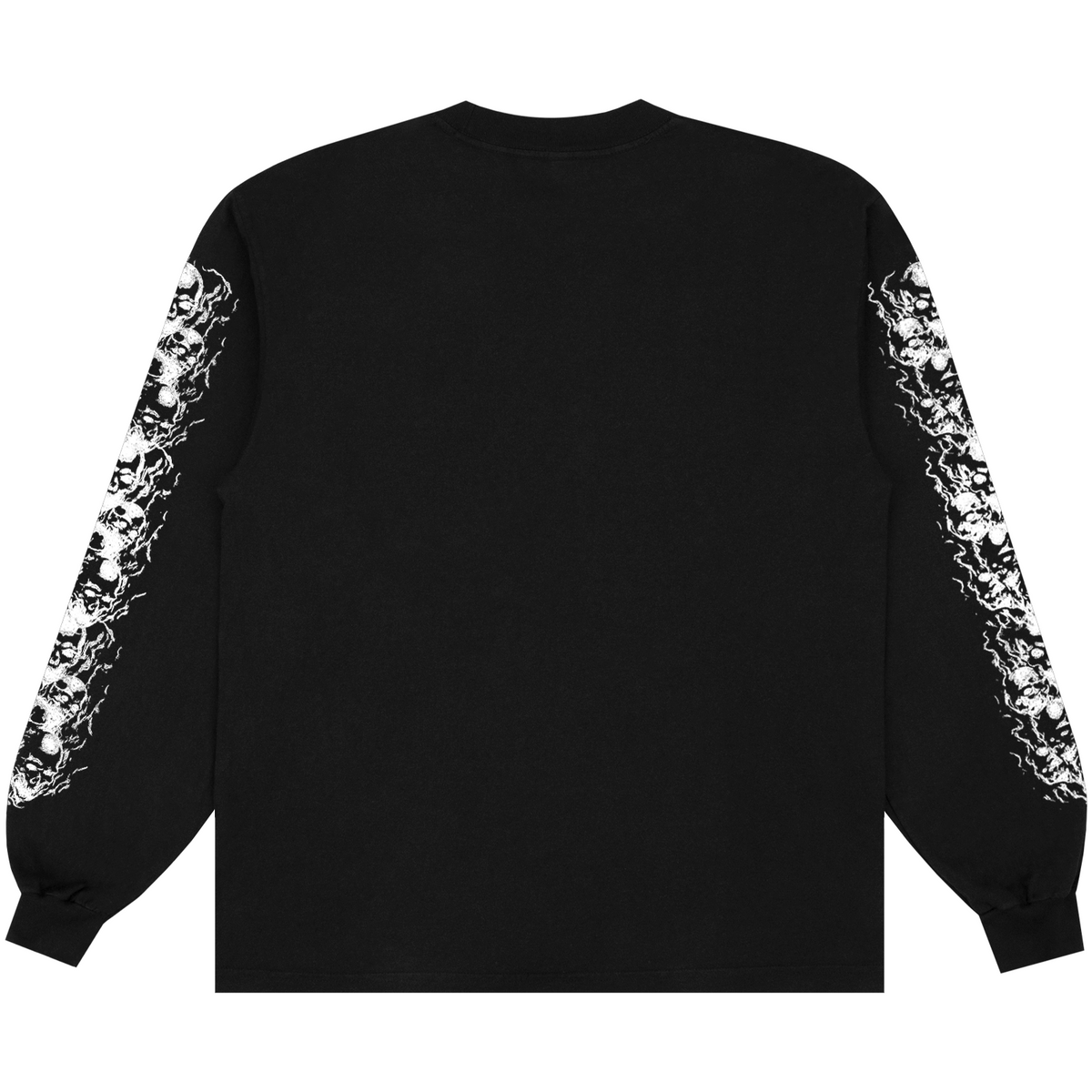 SKULL SLEEVE L/S TEE BLACK