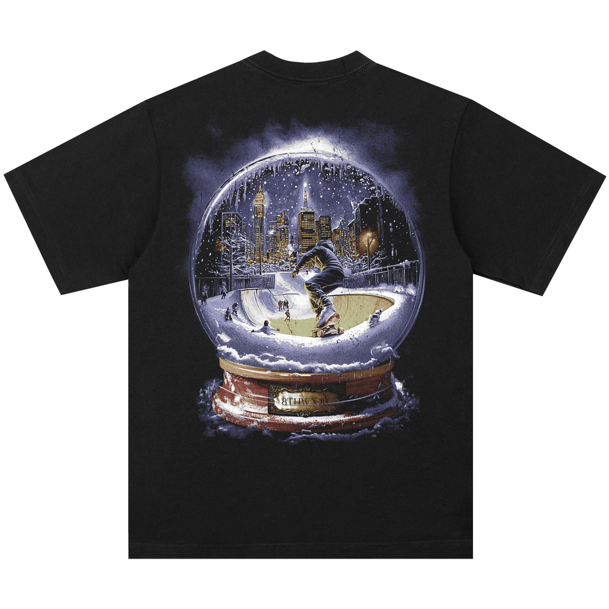 SNOWGLOBE TEE BLACK