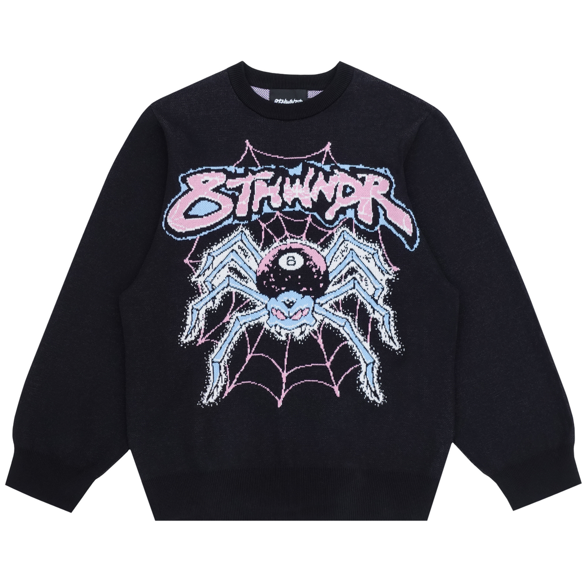 SPIDER KNITTED SWEATER BLACK