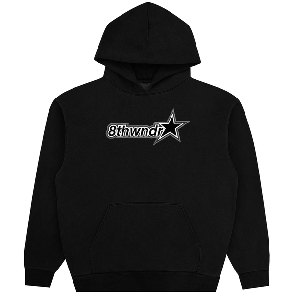 
    STAR LOGO HOODIE BLACK Featured Image
