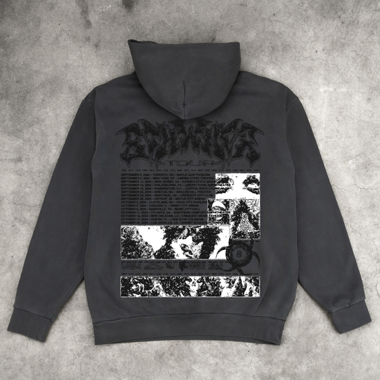 TOUR V2 HOODIE WASHED GREY