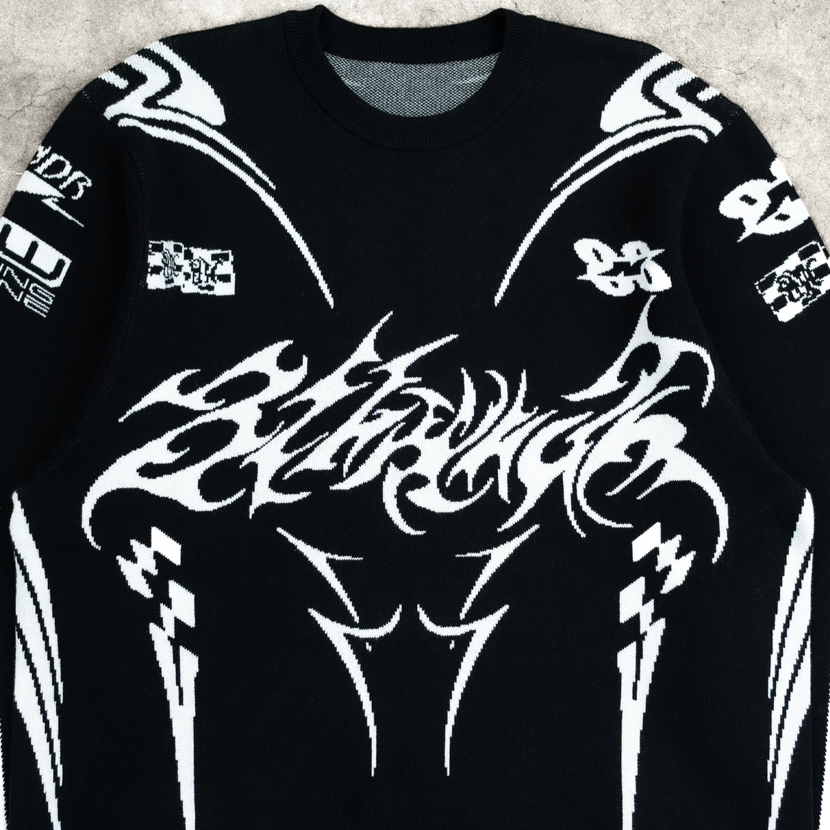 TRIBAL RACING KNITTED SWEATER