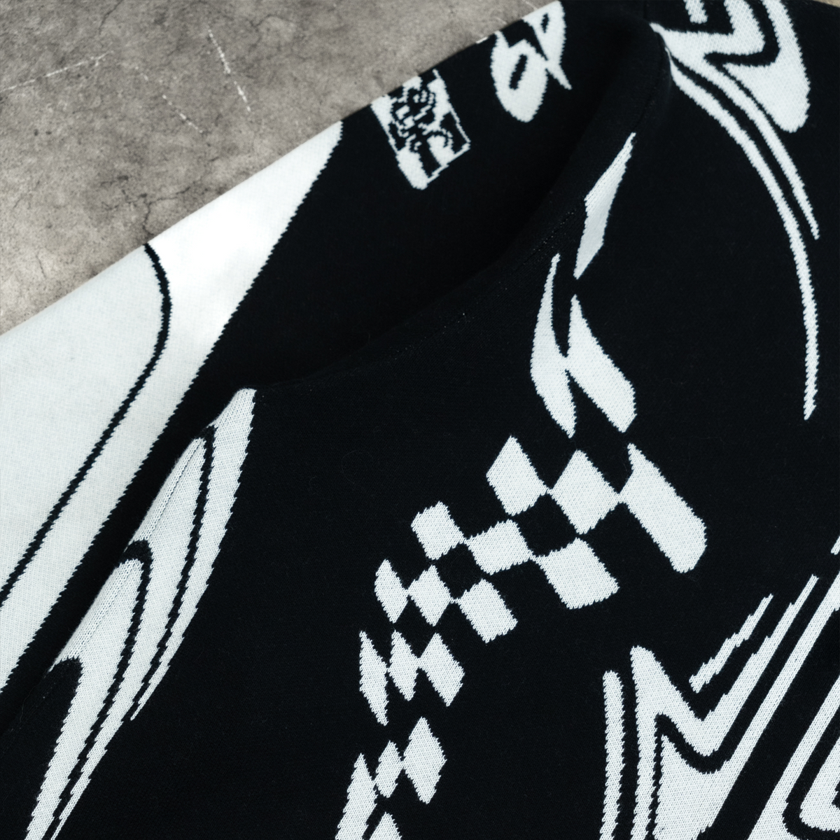 TRIBAL RACING KNITTED SWEATER