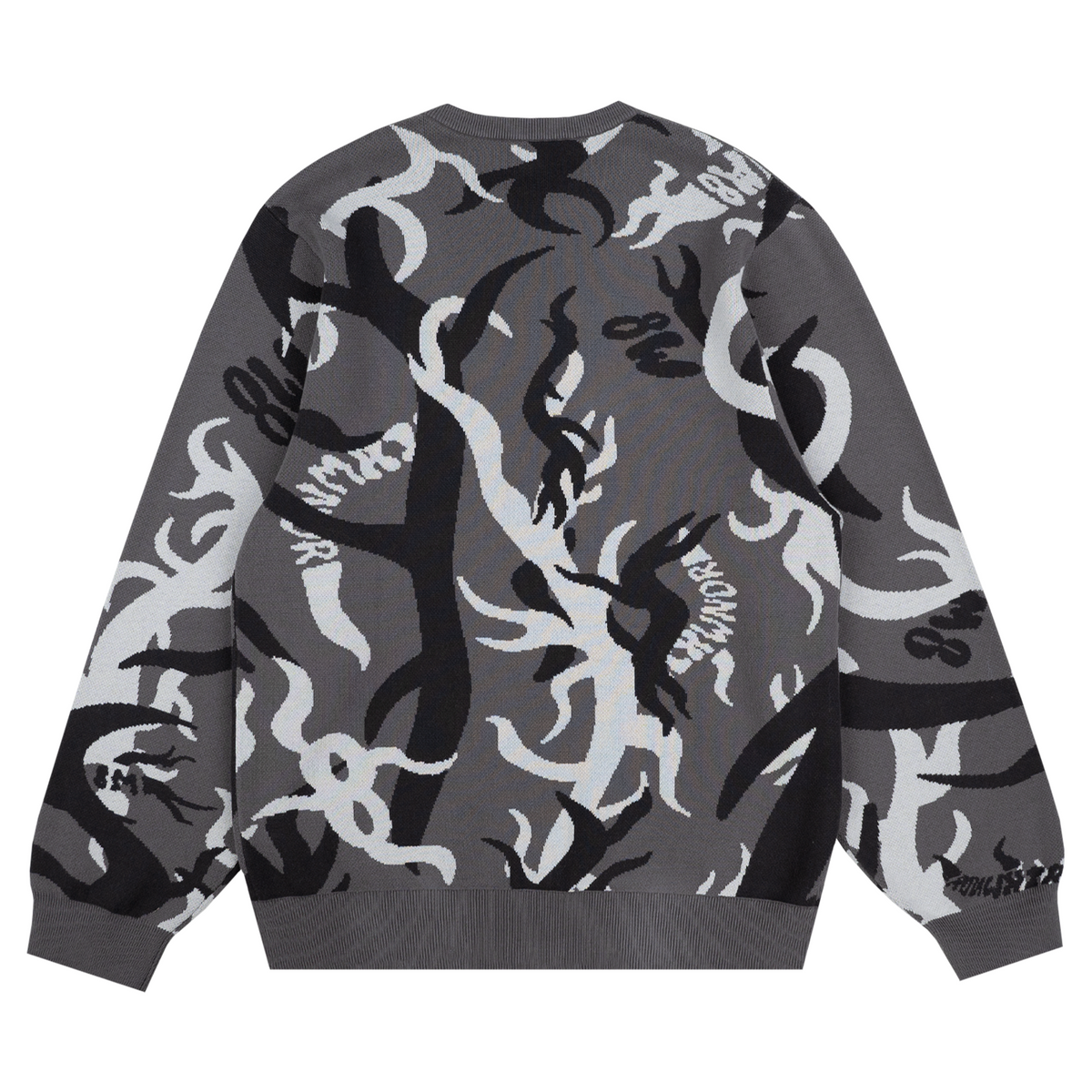 TRIBAL KNITTED SWEATER GREY