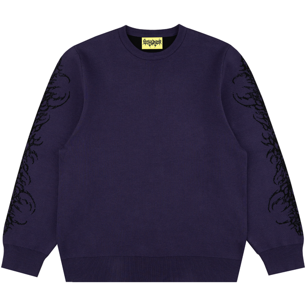 TRIBAL KNITTED SWEATER PURPLE - Second Image