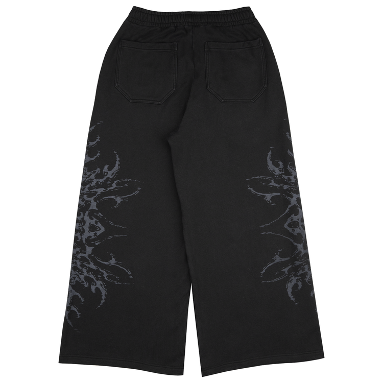 TRIBAL BAGGY SWEATPANTS BLACK