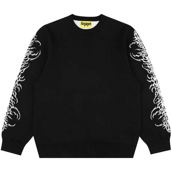TRIBAL KNITTED SWEATER BLACK - Second Image