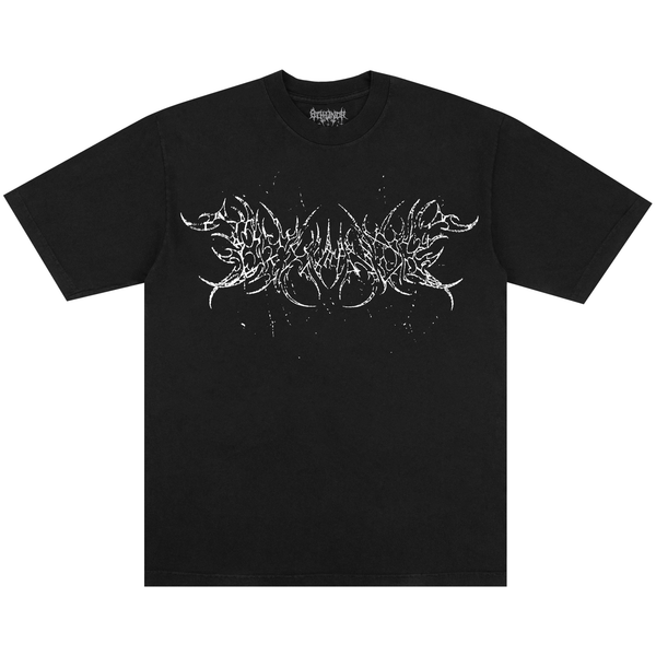 WEB CROSS TEE BLACK - Second Image