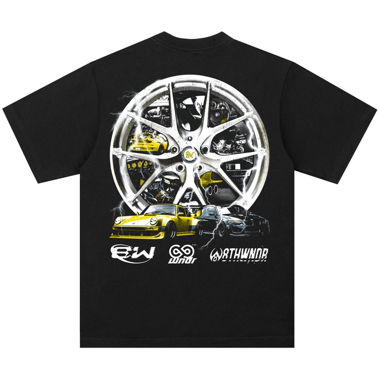 WHEEL TEE BLACK