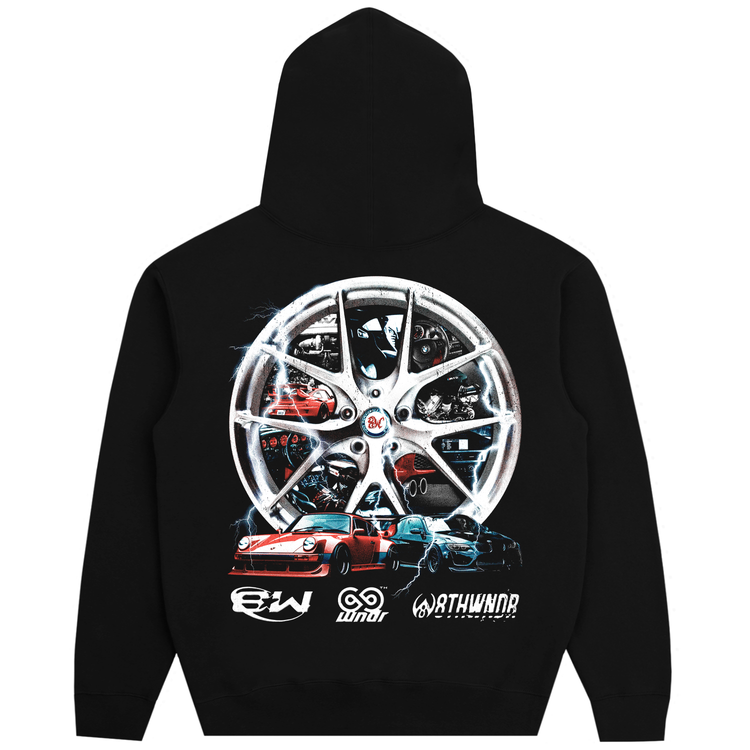 WHEEL ZIP UP BLACK