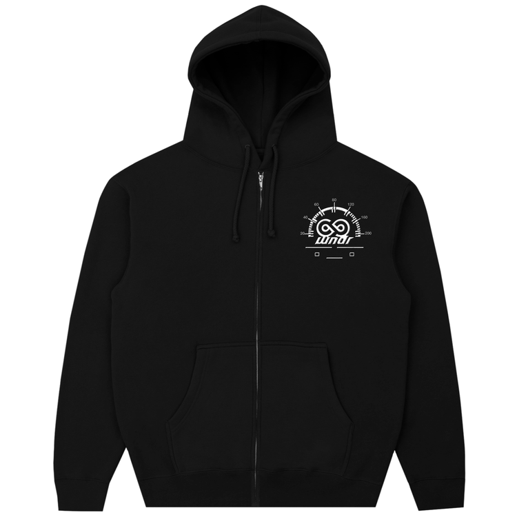 WHEEL ZIP UP BLACK