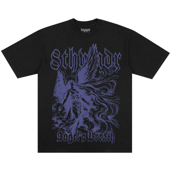 ANGEL’S BREATH TEE BLACK — white background front