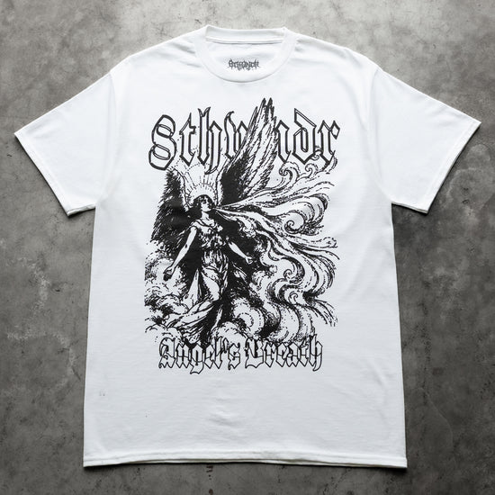 ANGEL’S BREATH TEE WHITE — concrete full front