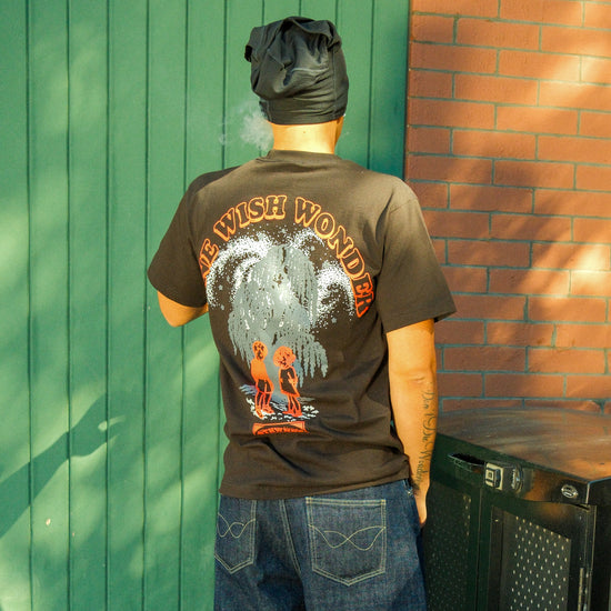 ONE WISH WONDER TEE BLACK — lookbook back