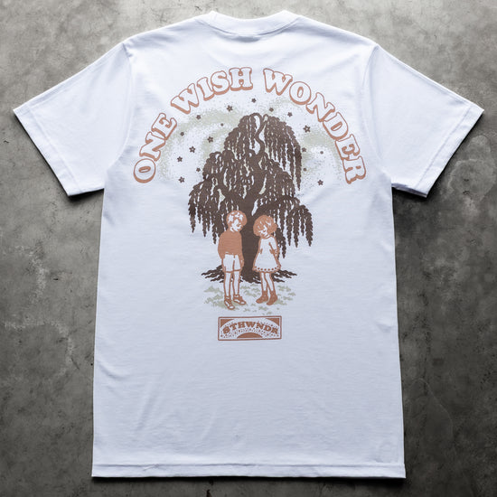 ONE WISH WONDER TEE WHITE — concrete full back